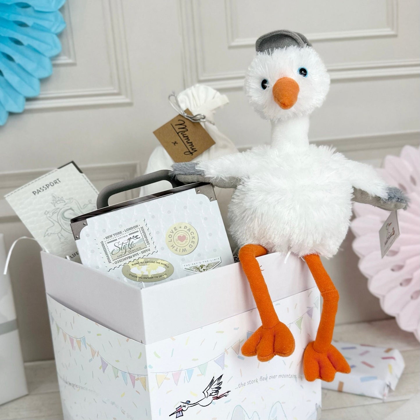 Mummy Cuddly Stork Hamper Gift Set