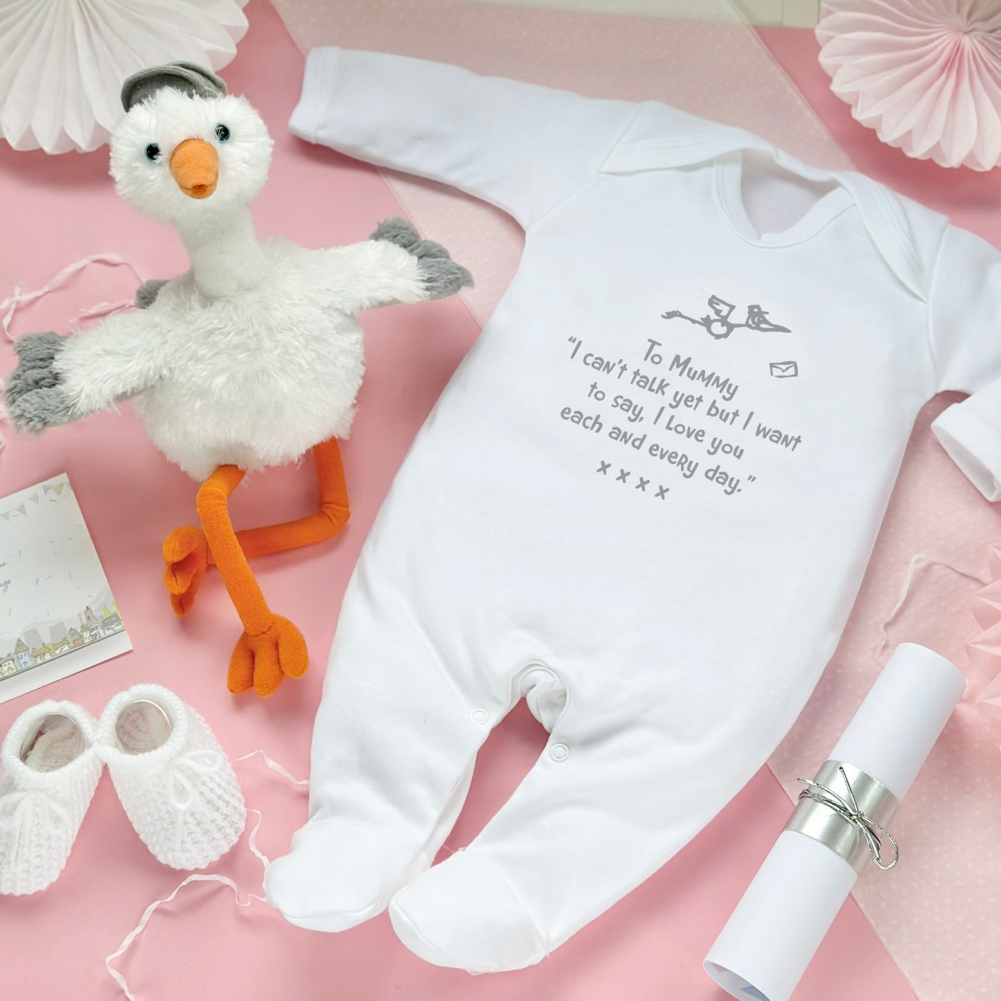 Mummy Cuddly Stork Hamper Gift Set